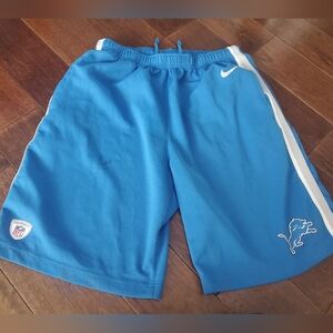 Detroit Lions equipment NFL athletic shorts size medium men's